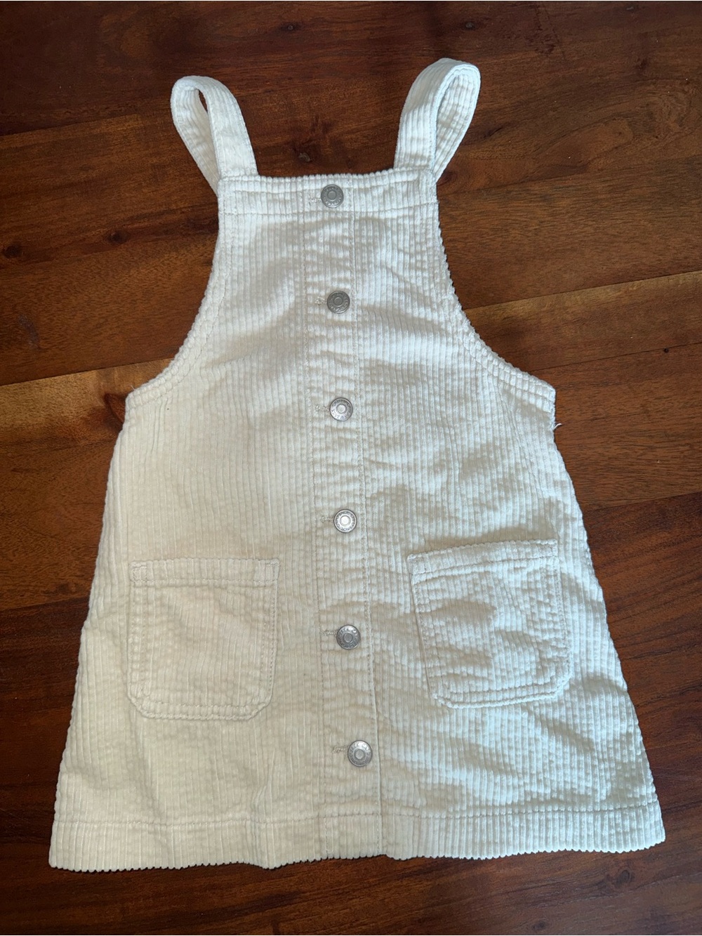 Cat & Jack Cream Corduroy Pinafore Dress